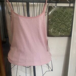 No Boundaries Light Pink Ribbed Spaghetti Strap Cami